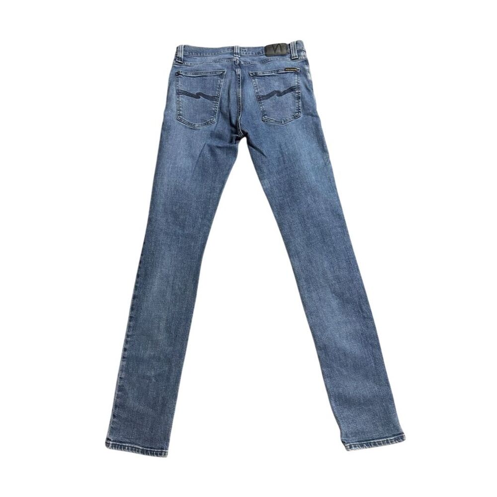 Nudie Jeans Co Men's High Kai Navy Blue Slim Skinny Jeans Blue Size W32 / L34 - Picture 7 of 11